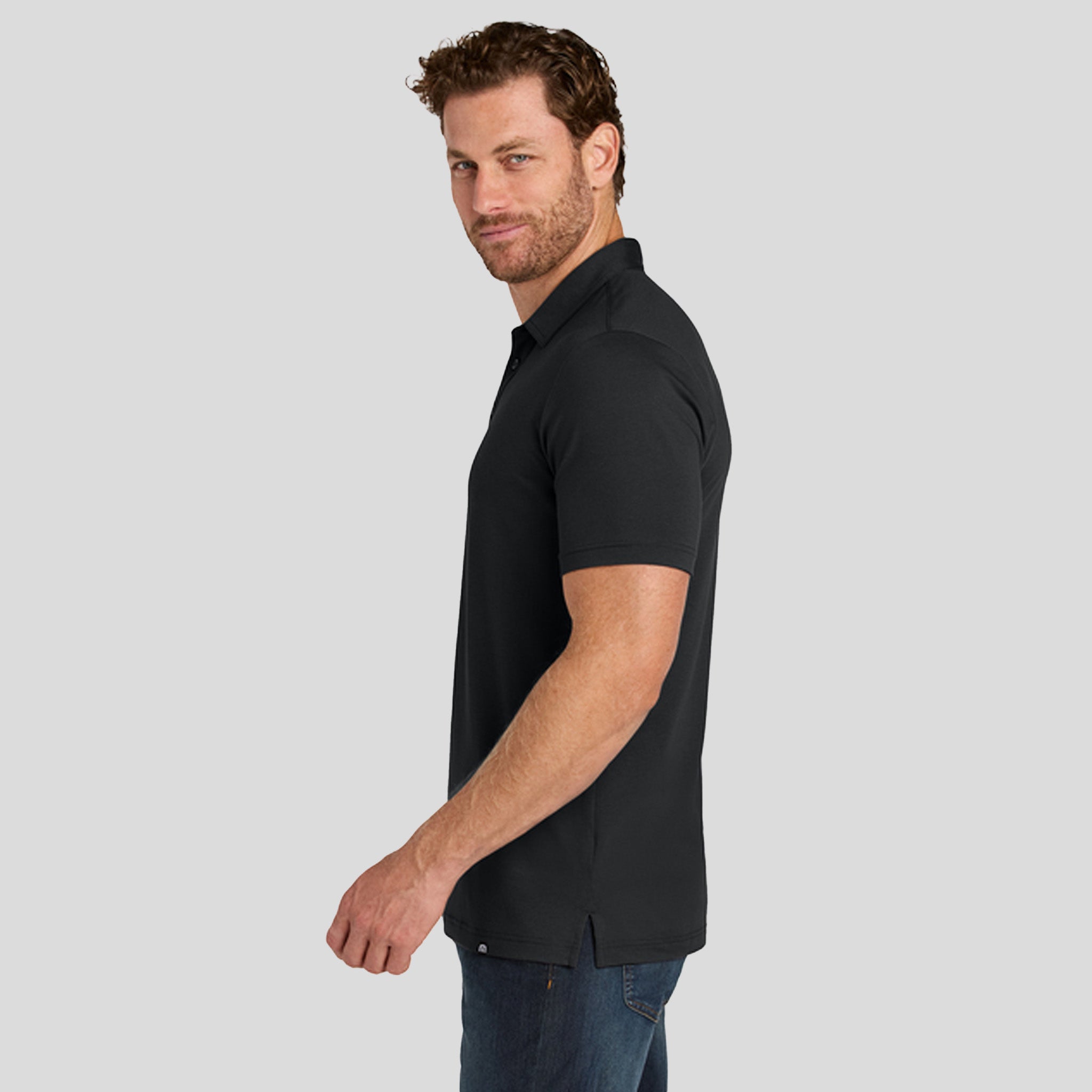 Glenview Solid Polo | Black