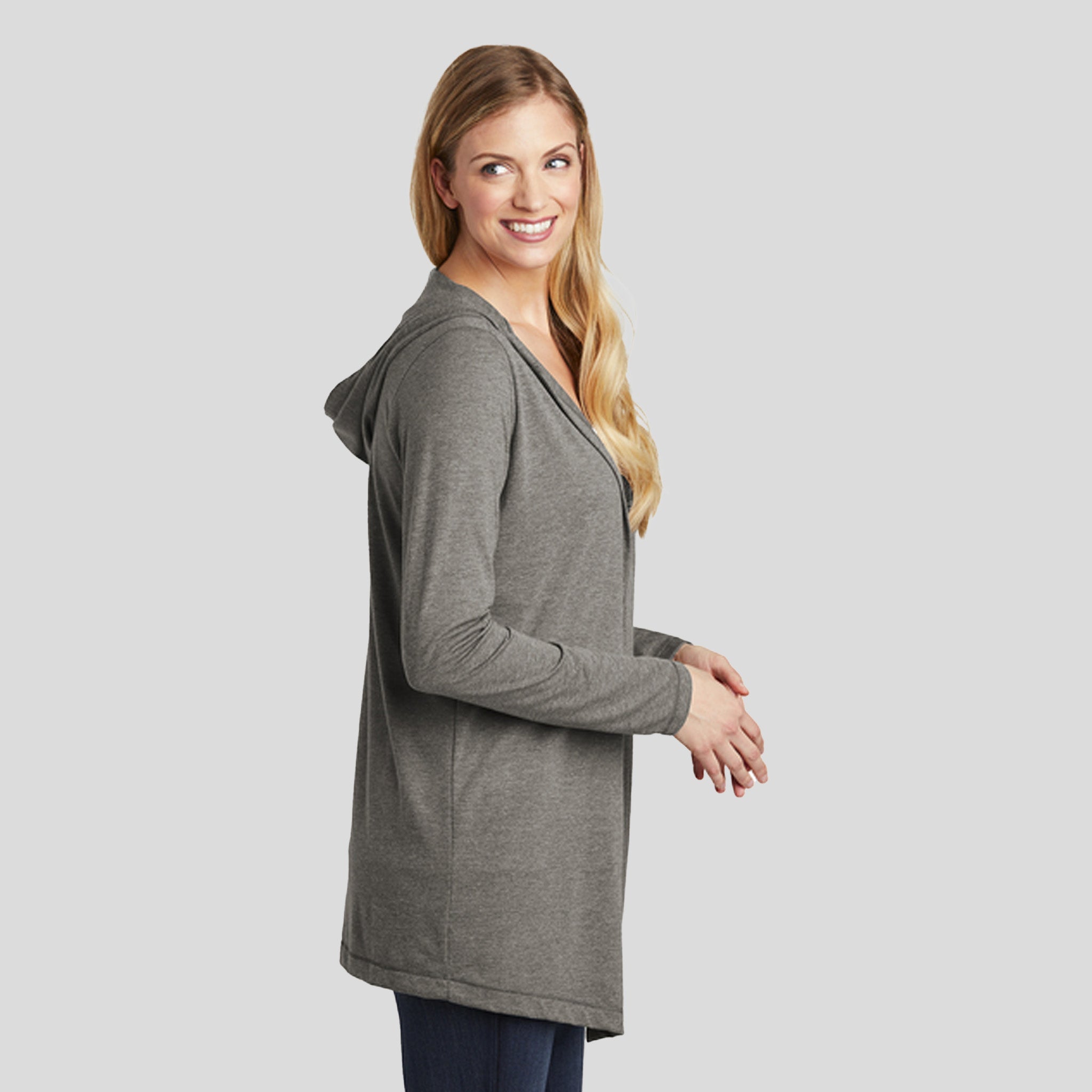 Women’s Perfect Tri ® Hooded Cardigan | Grey Frost