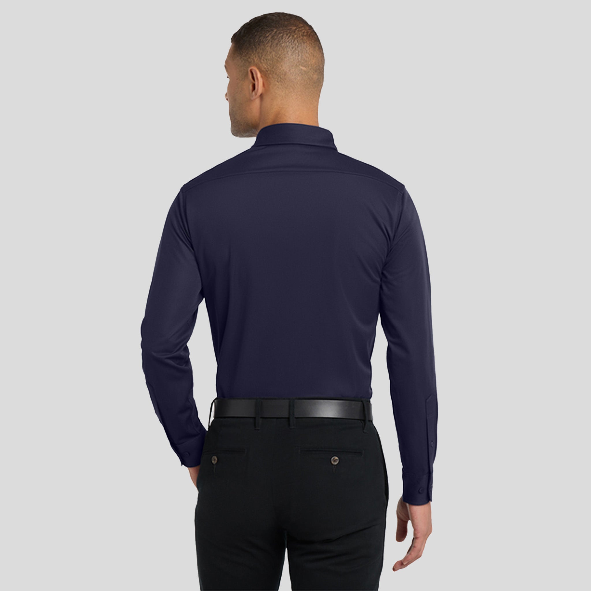 Dimension Knit Dress Shirt | Dark Navy