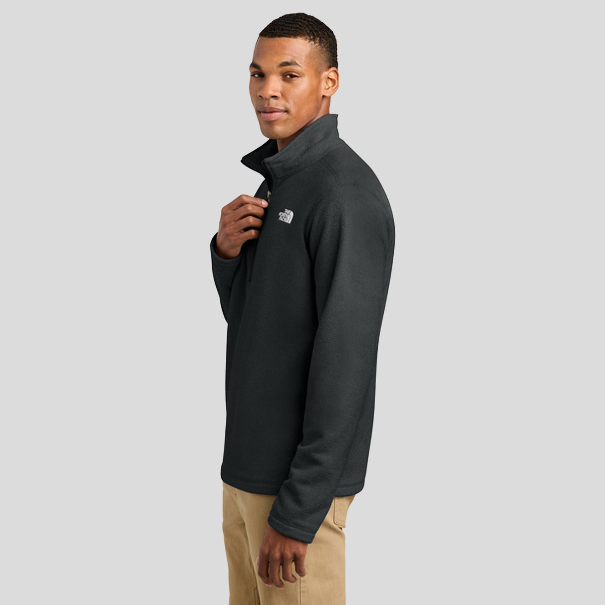 Men's Textured Pine Grove 1/2-Zip | TNF Black Heather