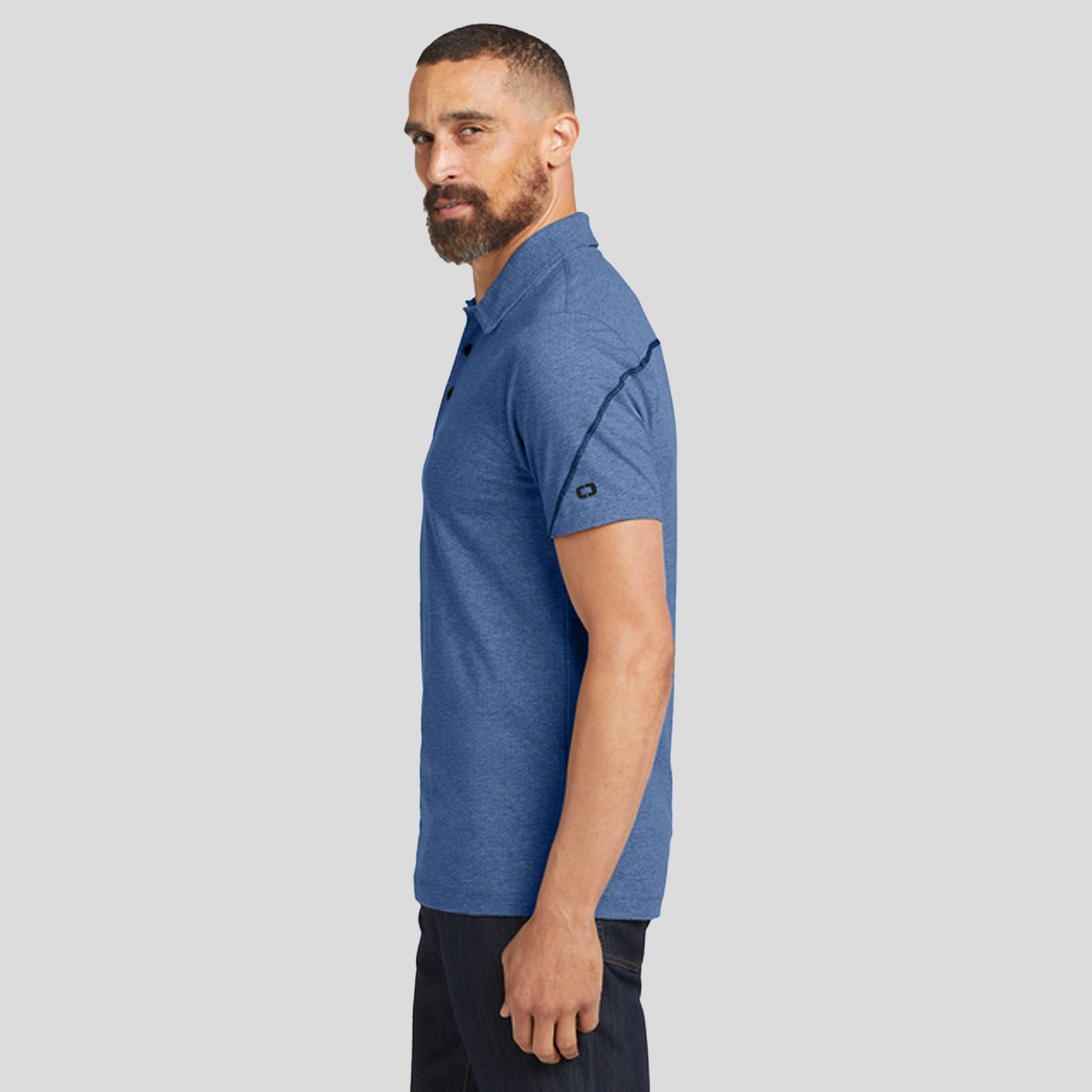 Tread Polo | Blue Heather