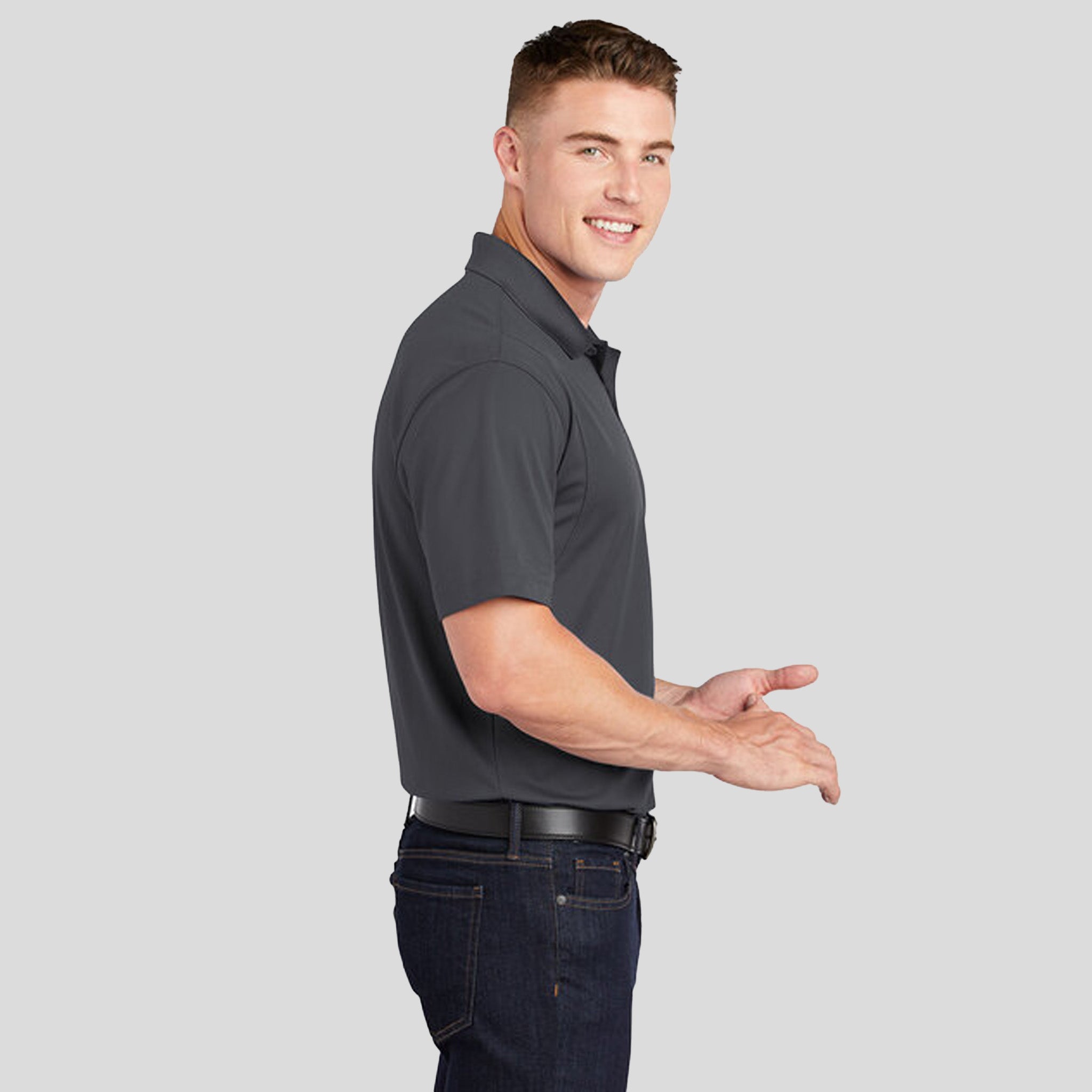 Micropique Sport-Wick® Polo | Iron Grey