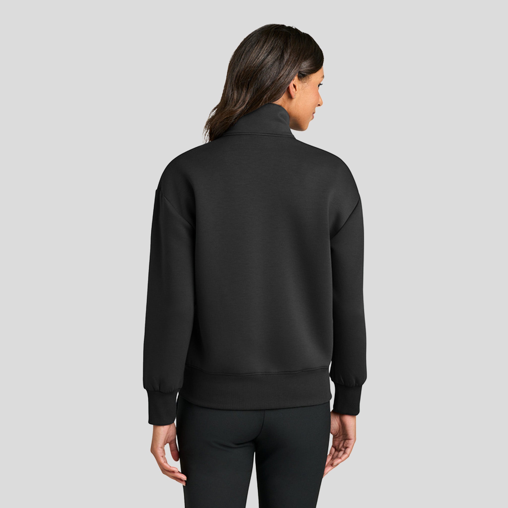 Women’s Soft Spacer 1/4-Zip | Deep Black