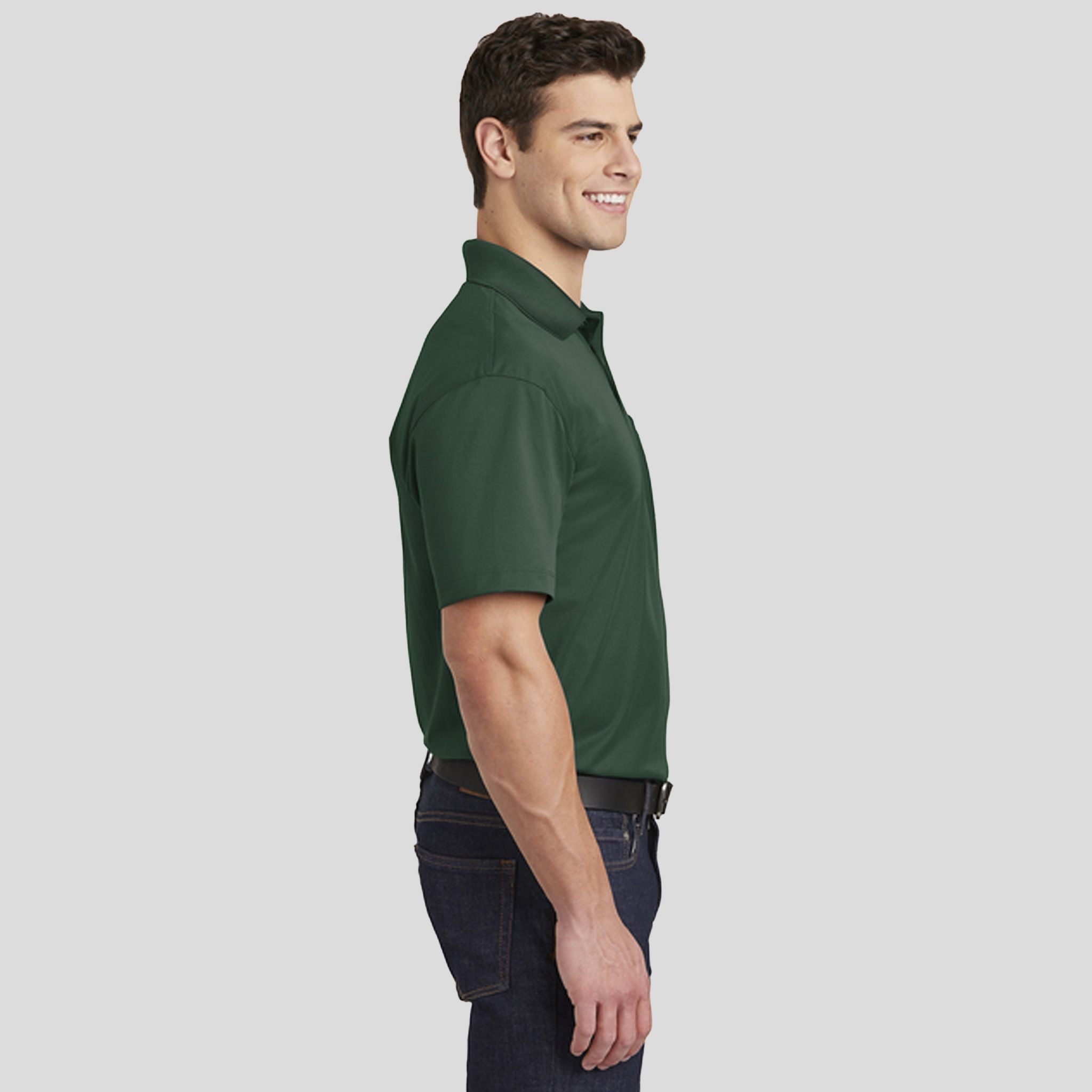 Micropique Sport-Wick® Pocket Polo | Forest Green